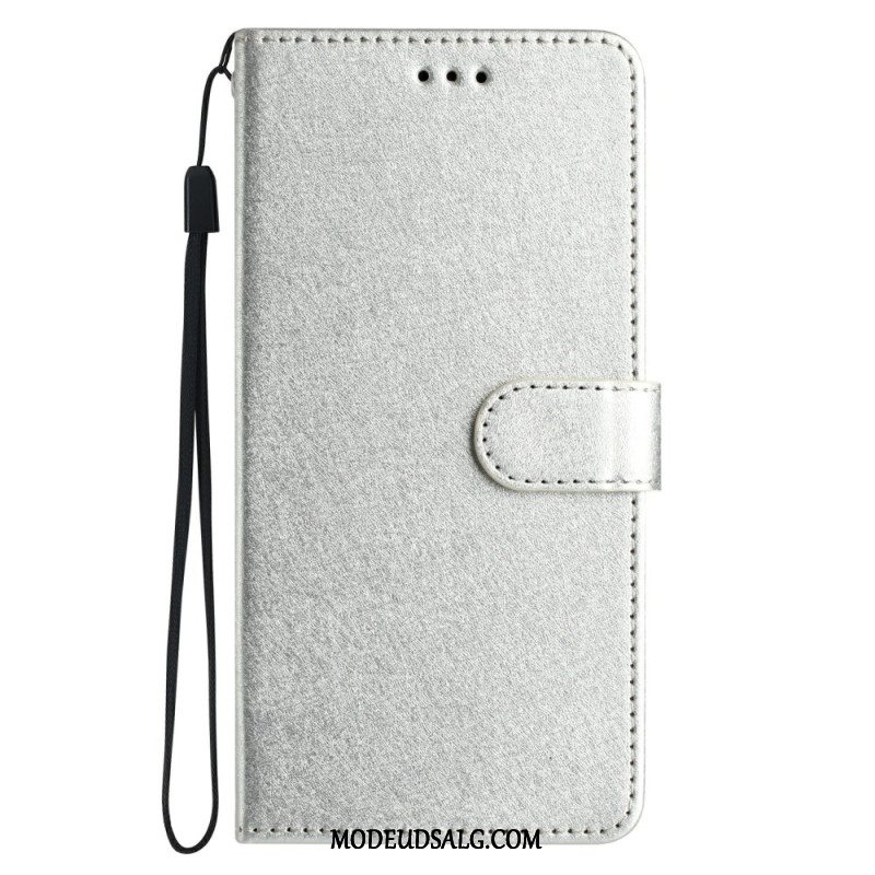 Flip Cover Xiaomi 14t Pro Strappy Silke Texture