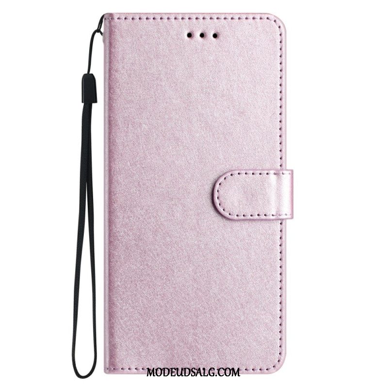 Flip Cover Xiaomi 14t Pro Strappy Silke Texture