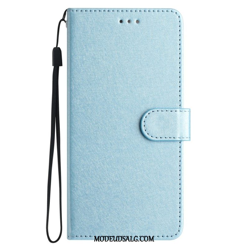 Flip Cover Xiaomi 14t Pro Strappy Silke Texture