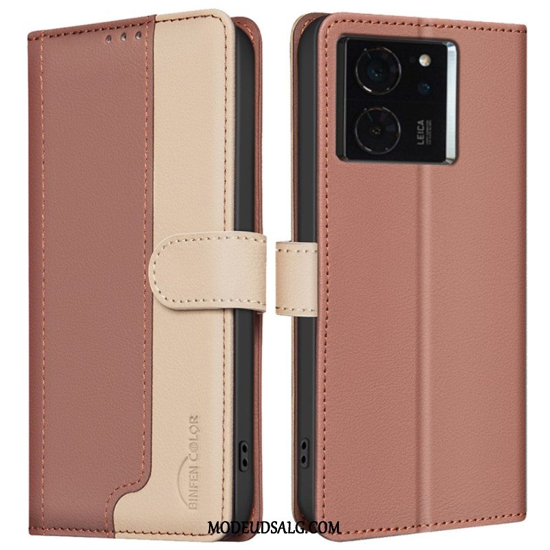 Flip Cover Xiaomi 14t Pro Tofarvet Binfen Farve