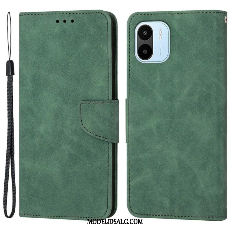 Flip Cover Xiaomi Redmi A1 Ensfarvet Snor