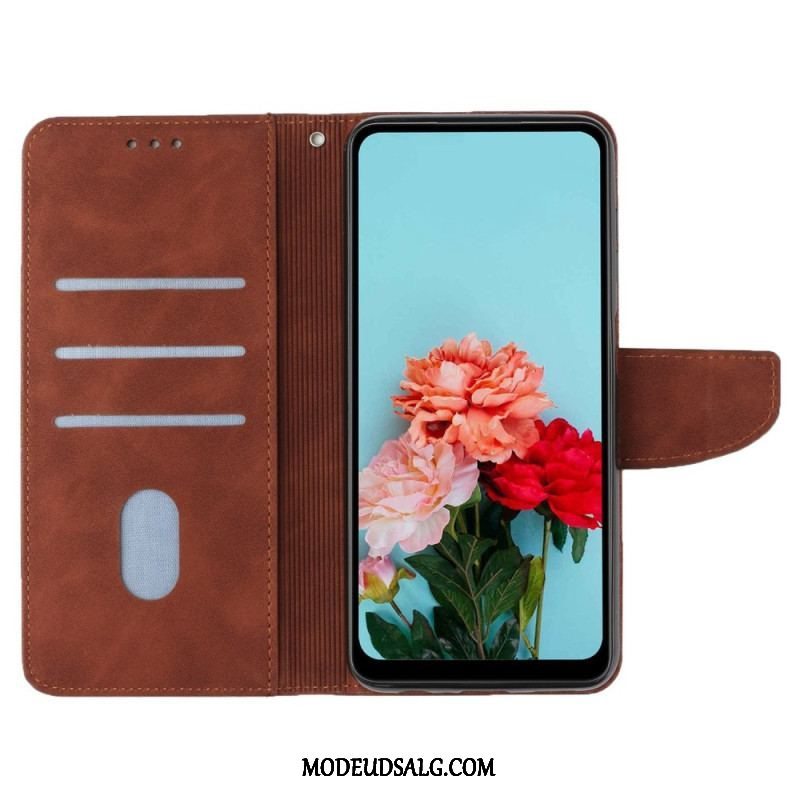 Flip Cover Xiaomi Redmi A1 Ensfarvet Snor