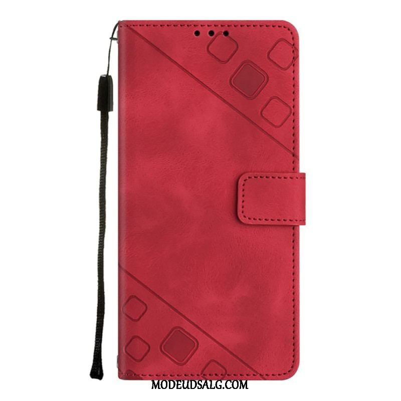 Flip Cover Xiaomi Redmi A1 Med Snor Strappy 70'er Stil