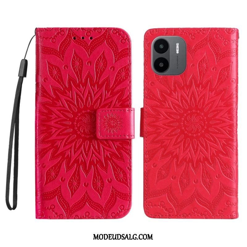 Flip Cover Xiaomi Redmi A1 Med Snor Thong Sun