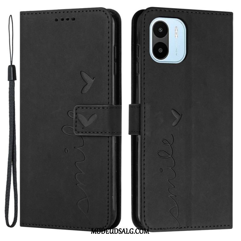 Flip Cover Xiaomi Redmi A1 Smil Med Snor