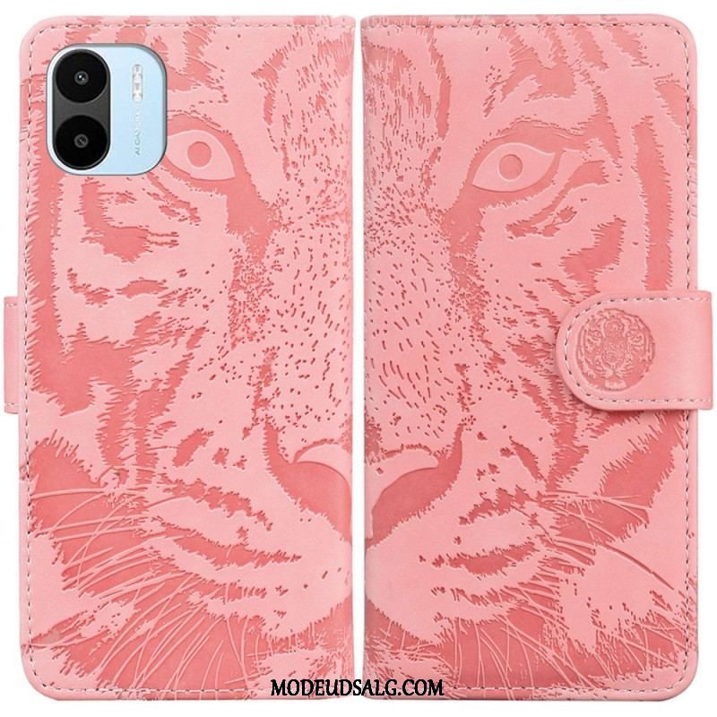 Flip Cover Xiaomi Redmi A1 Tiger Fodaftryk