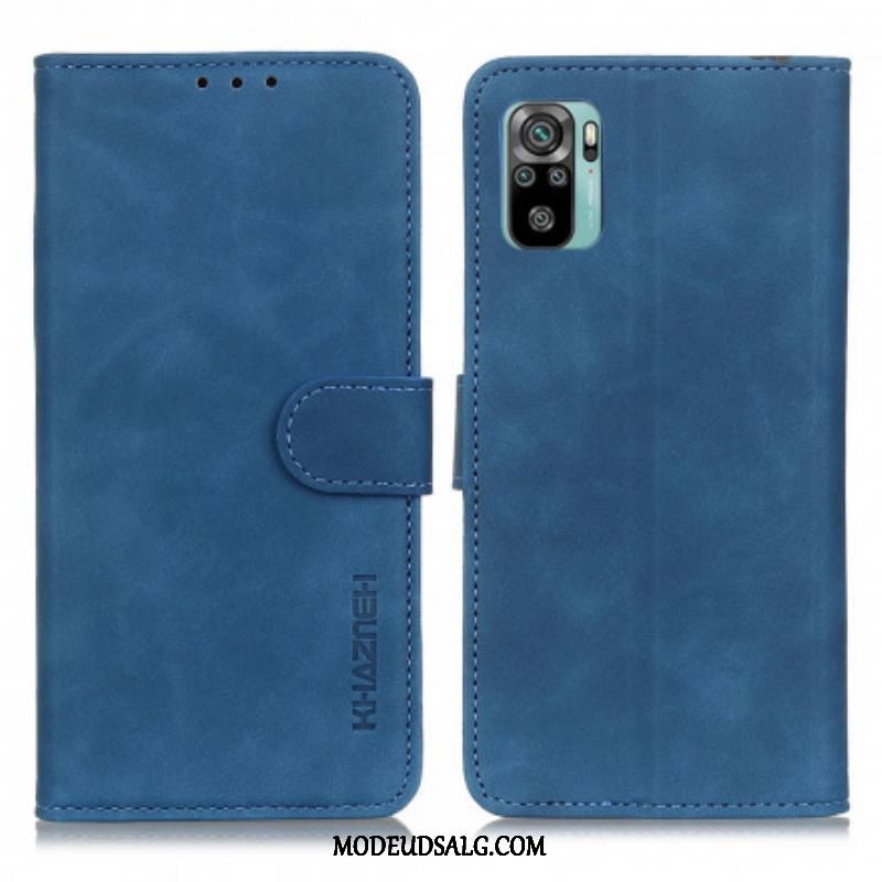 Flip Cover Xiaomi Redmi Note 10 / 10S Khazneh Vintage Lædereffekt