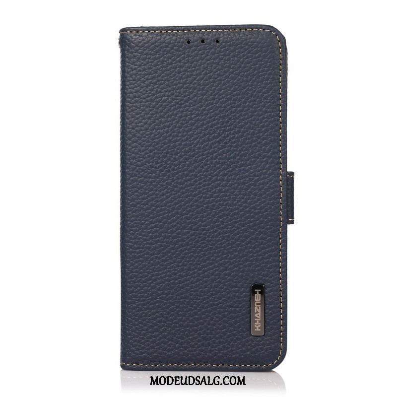 Flip Cover Xiaomi Redmi Note 10 / 10S Litchi Læder Khazneh Rfid