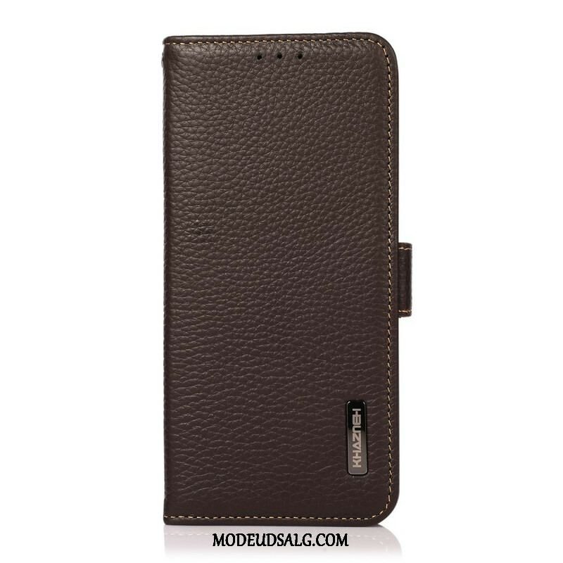 Flip Cover Xiaomi Redmi Note 10 / 10S Litchi Læder Khazneh Rfid