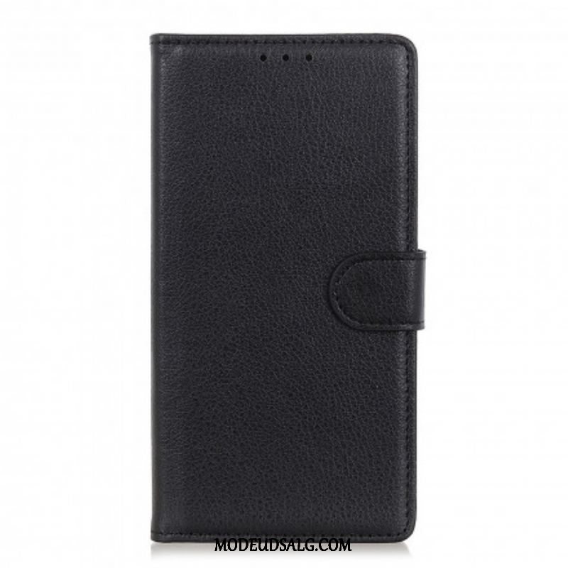 Flip Cover Xiaomi Redmi Note 10 / 10S Premium Litchi-lædereffekt