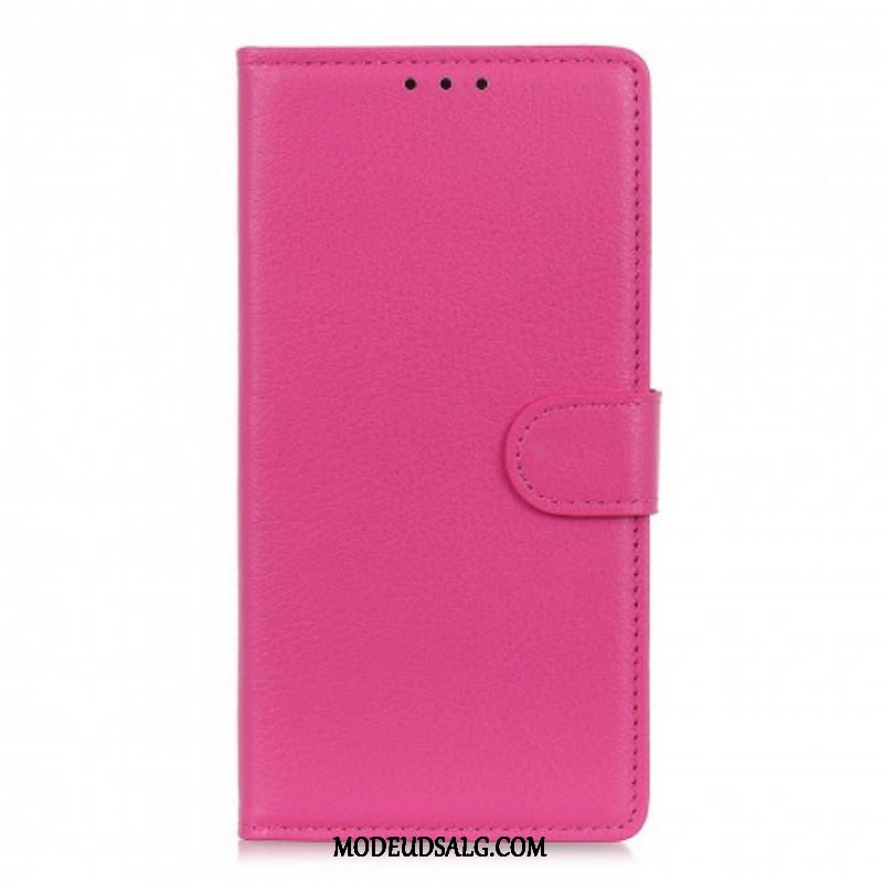 Flip Cover Xiaomi Redmi Note 10 / 10S Premium Litchi-lædereffekt