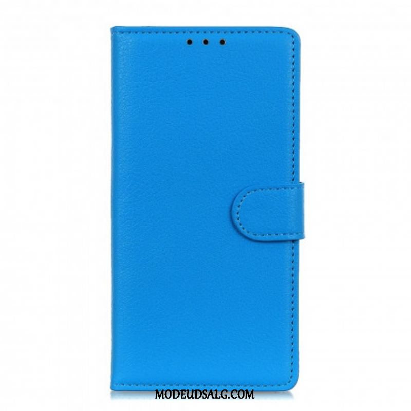 Flip Cover Xiaomi Redmi Note 10 / 10S Premium Litchi-lædereffekt