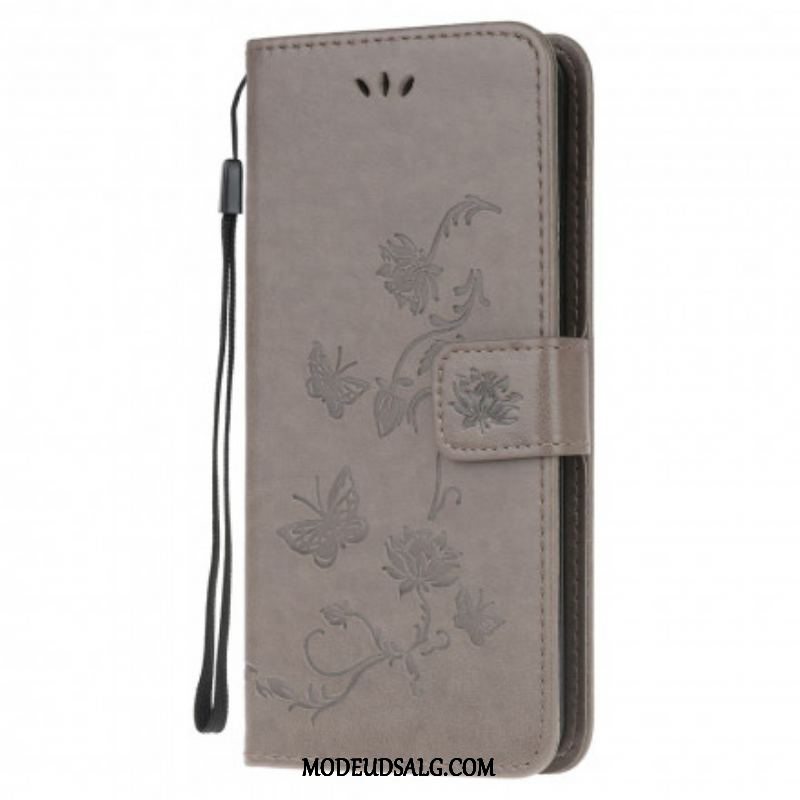 Flip Cover Xiaomi Redmi Note 10 / 10S Sommerfugle Og Blomster