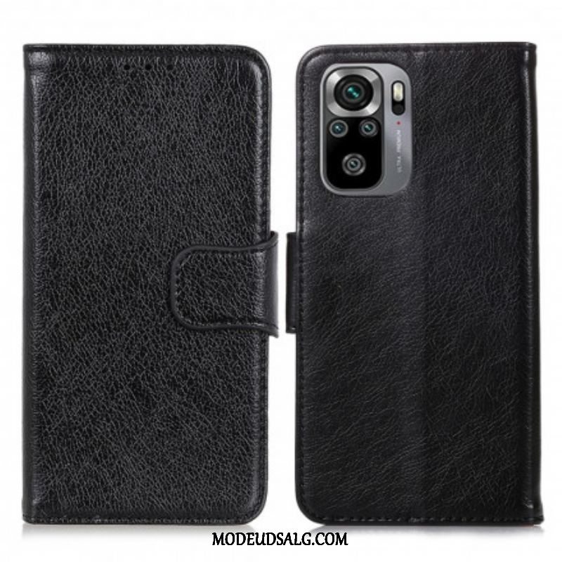 Flip Cover Xiaomi Redmi Note 10 / 10S Split Nappa Læder