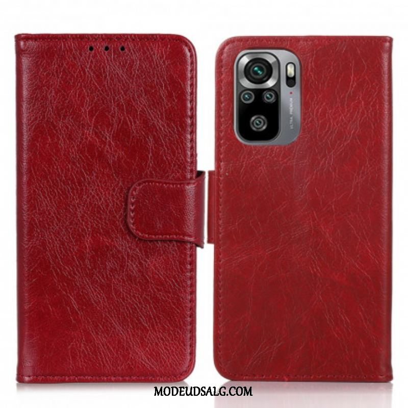 Flip Cover Xiaomi Redmi Note 10 / 10S Split Nappa Læder