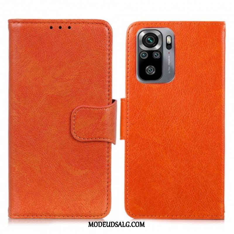 Flip Cover Xiaomi Redmi Note 10 / 10S Split Nappa Læder