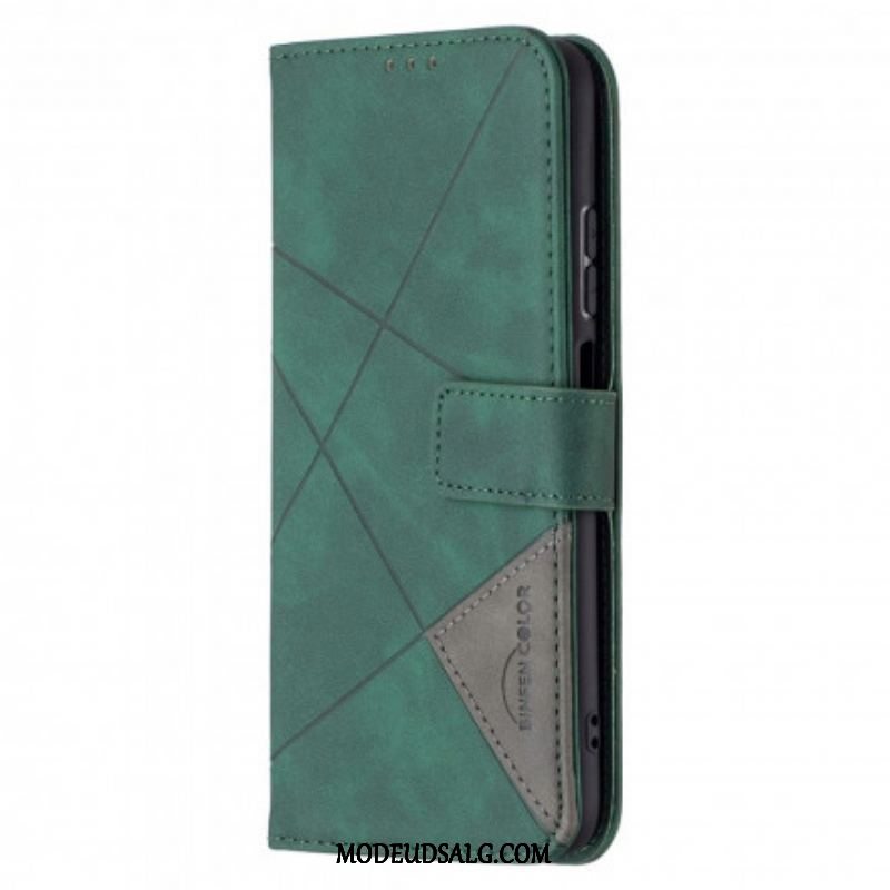 Flip Cover Xiaomi Redmi Note 10 / 10S Trekant Binfen Farve