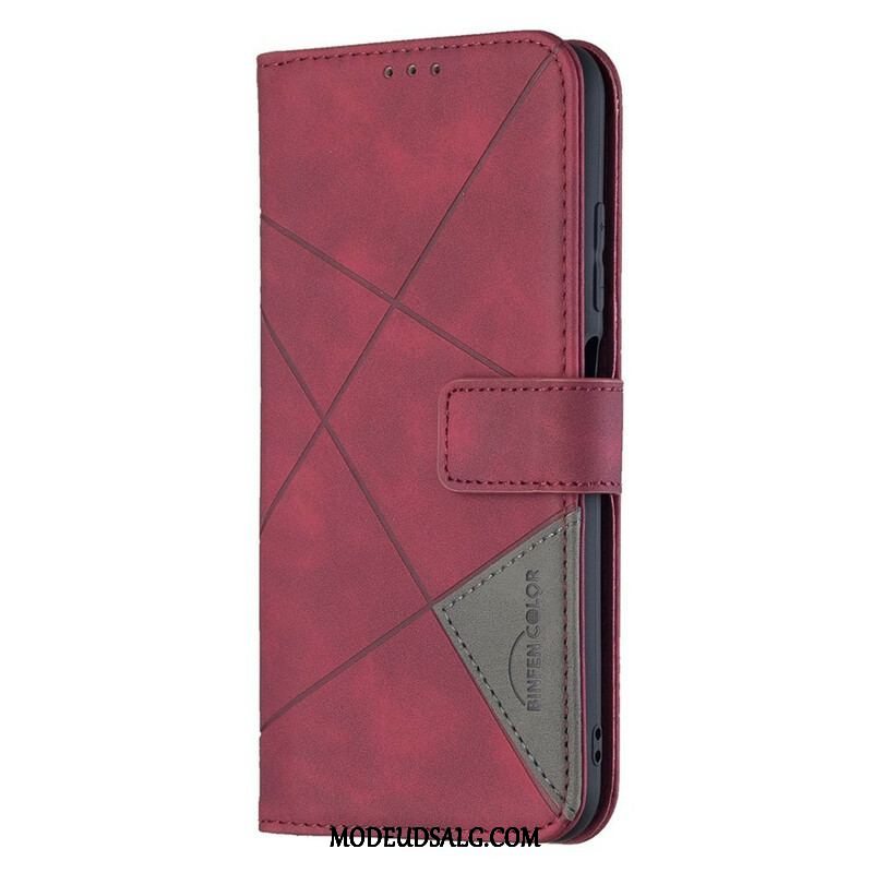 Flip Cover Xiaomi Redmi Note 10 5G Binfen Farvetrekanter