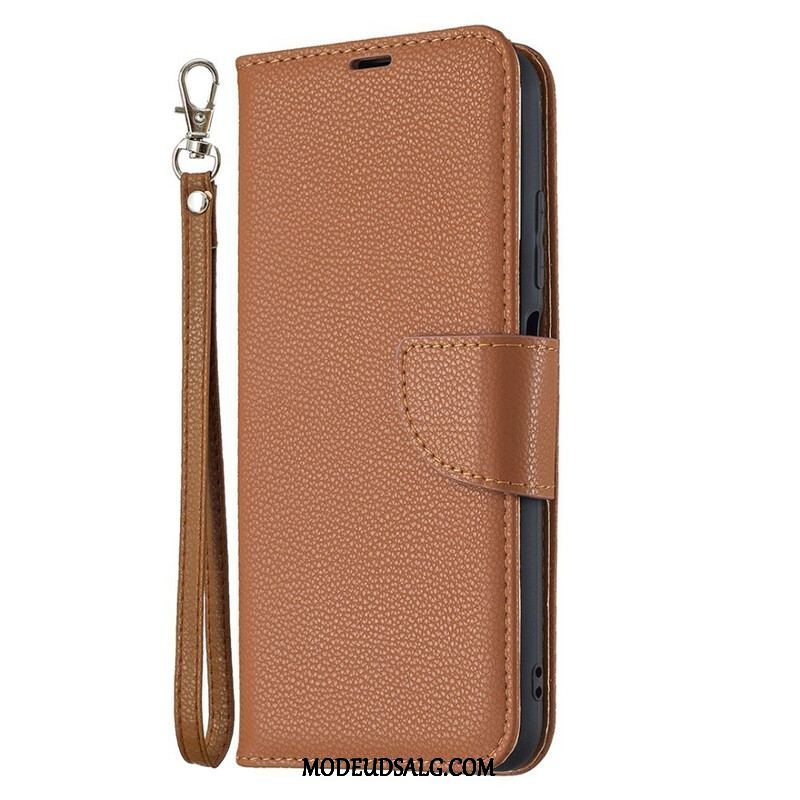 Flip Cover Xiaomi Redmi Note 10 5G Læder Cover Litchi Rabat Oblique