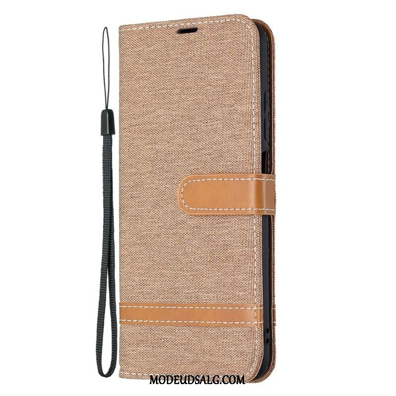 Flip Cover Xiaomi Redmi Note 10 5G Med Snor Rem Stof