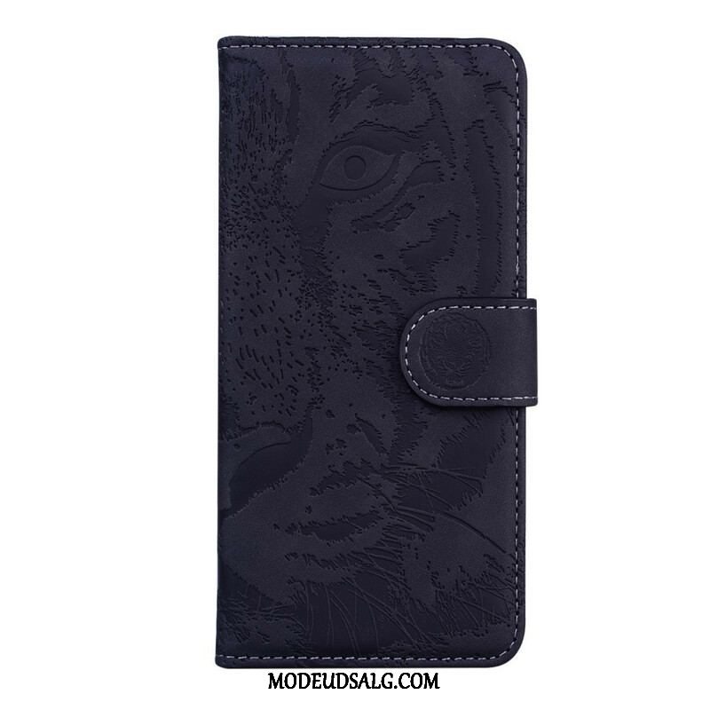 Flip Cover Xiaomi Redmi Note 10 5G Tiger Ansigtsprint