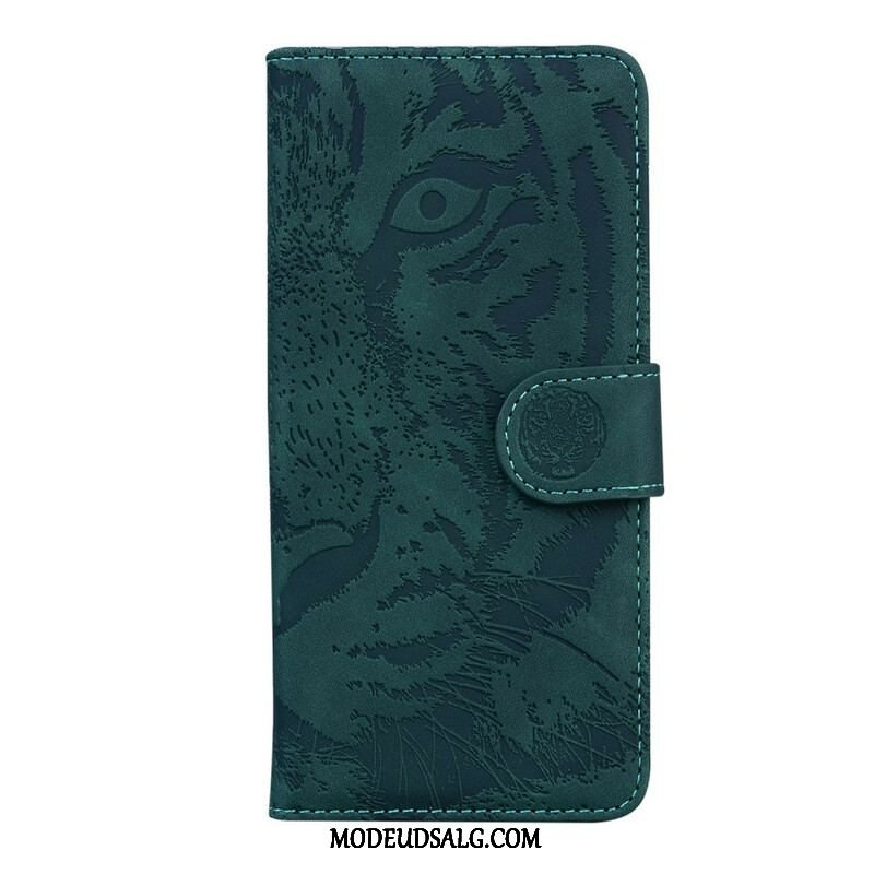 Flip Cover Xiaomi Redmi Note 10 5G Tiger Ansigtsprint