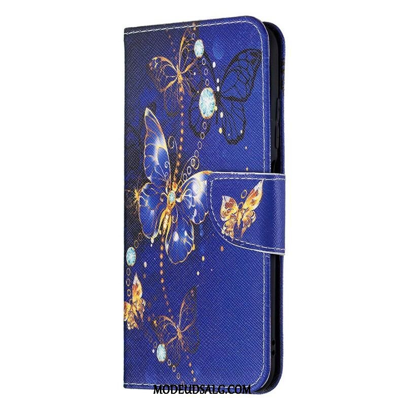 Flip Cover Xiaomi Redmi Note 10 5G Utrolige Sommerfugle