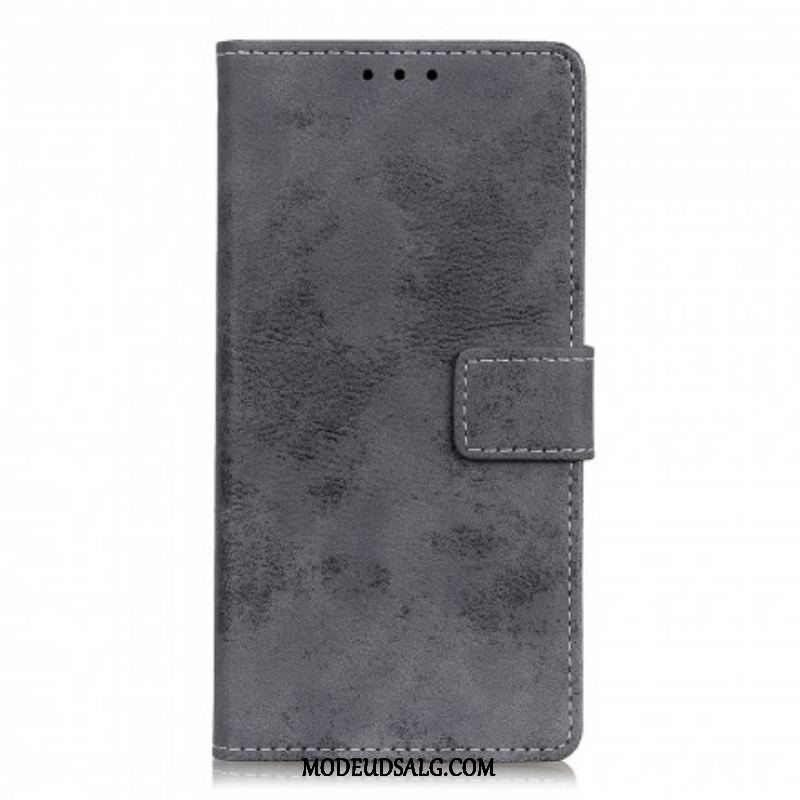 Flip Cover Xiaomi Redmi Note 10 5G Vintage Lædereffekt