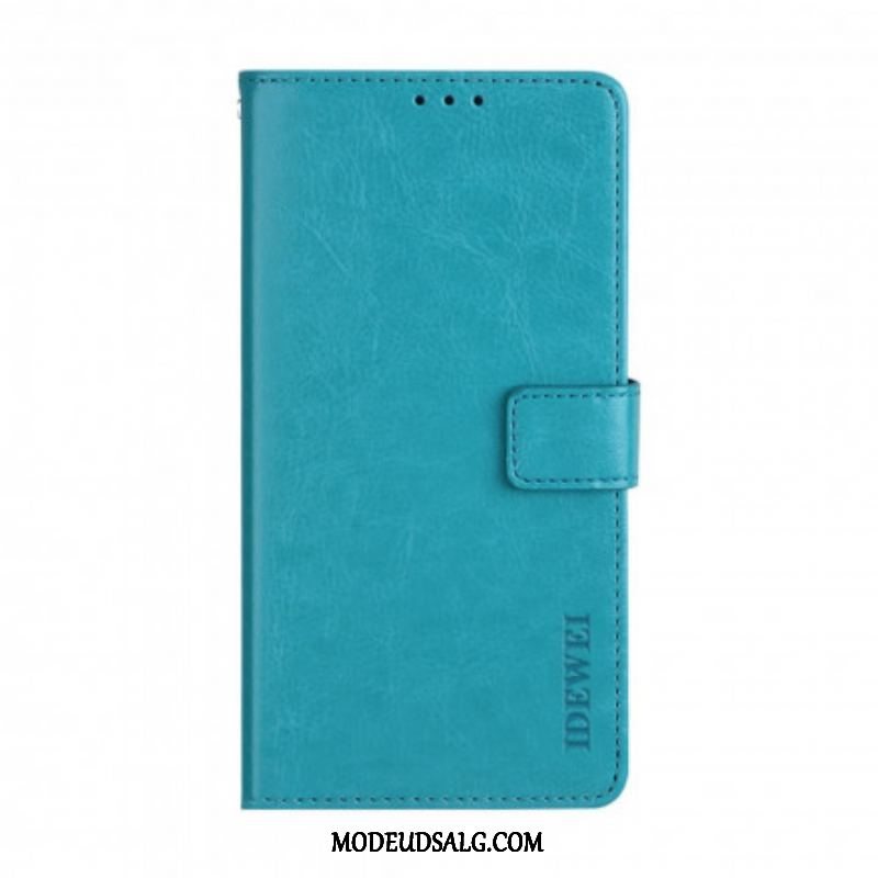 Flip Cover Xiaomi Redmi Note 10 Pro Imiteret Læder Idewei