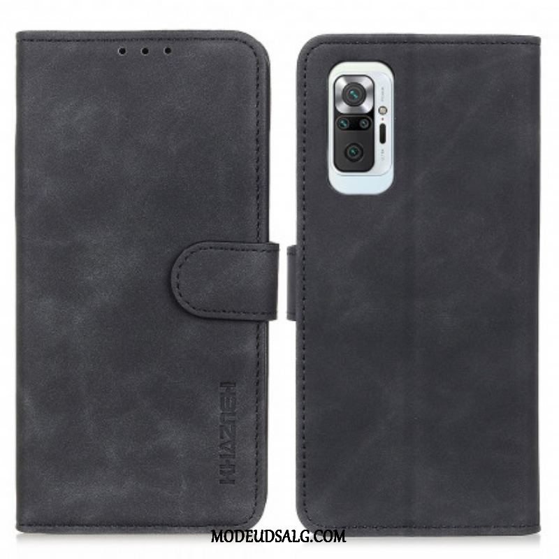 Flip Cover Xiaomi Redmi Note 10 Pro Khazneh Vintage Lædereffekt