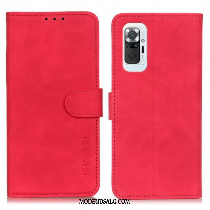 Flip Cover Xiaomi Redmi Note 10 Pro Khazneh Vintage Lædereffekt