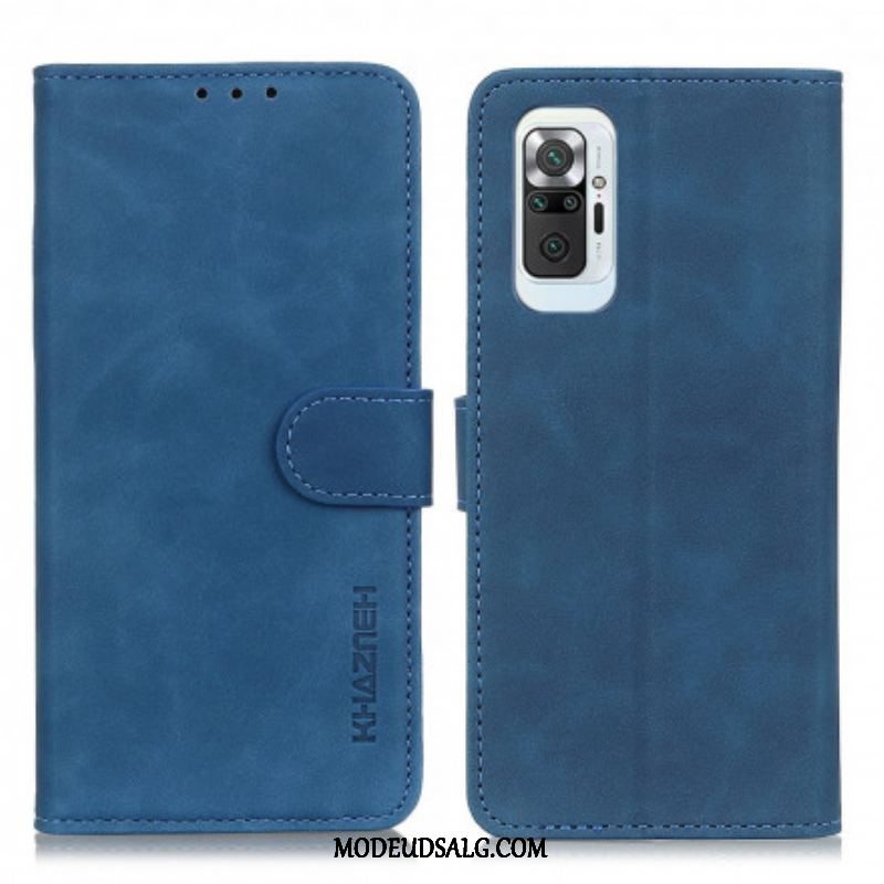 Flip Cover Xiaomi Redmi Note 10 Pro Khazneh Vintage Lædereffekt