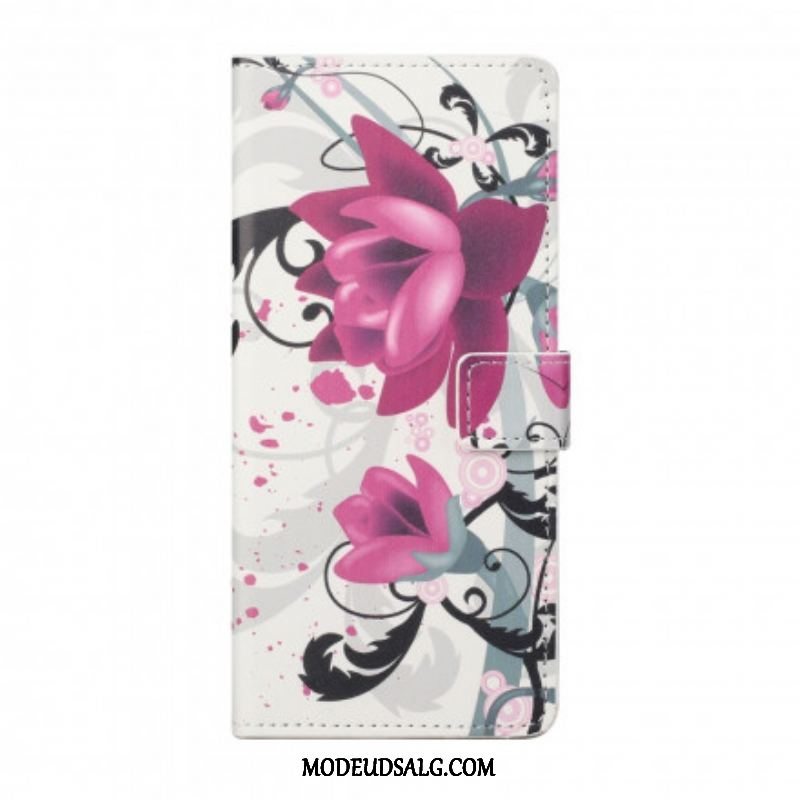 Flip Cover Xiaomi Redmi Note 10 Pro Tropiske Blomster