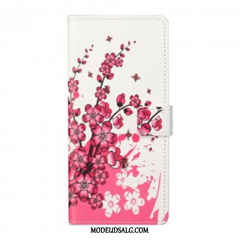 Flip Cover Xiaomi Redmi Note 10 Pro Tropiske Blomster