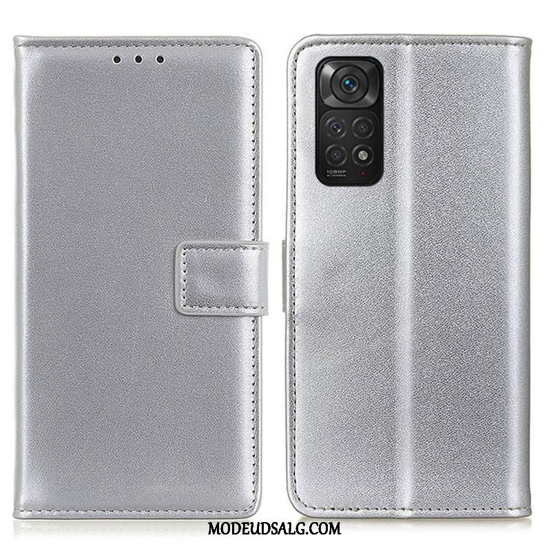 Flip Cover Xiaomi Redmi Note 11 / 11S Almindeligt Imiteret Læder