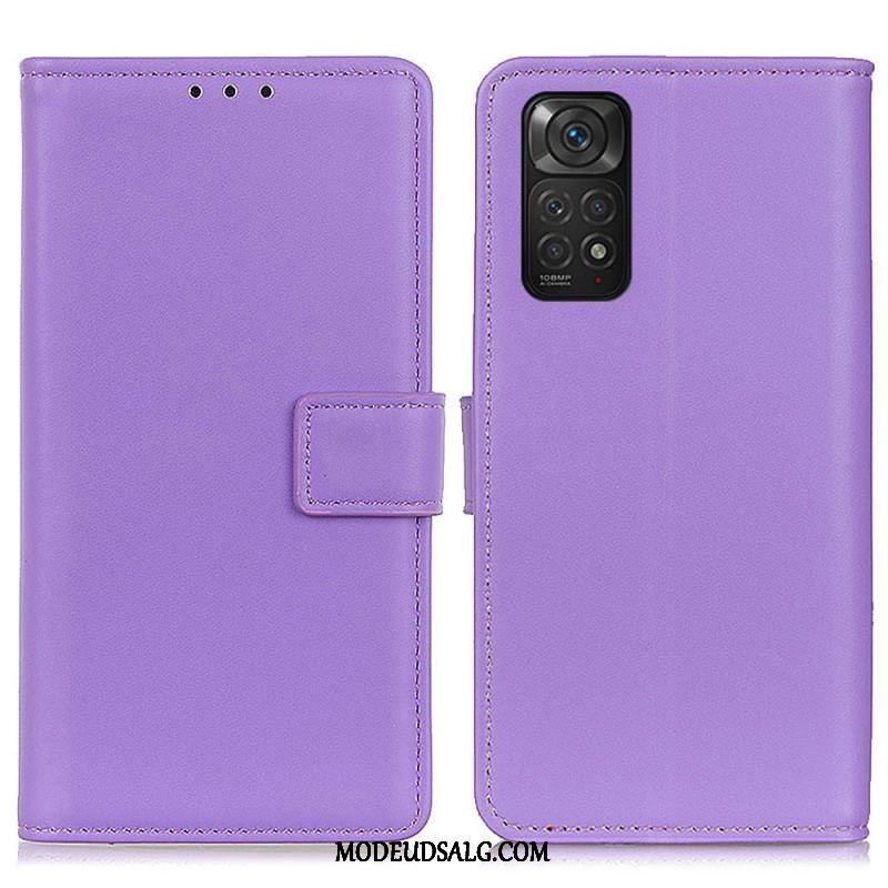 Flip Cover Xiaomi Redmi Note 11 / 11S Almindeligt Imiteret Læder