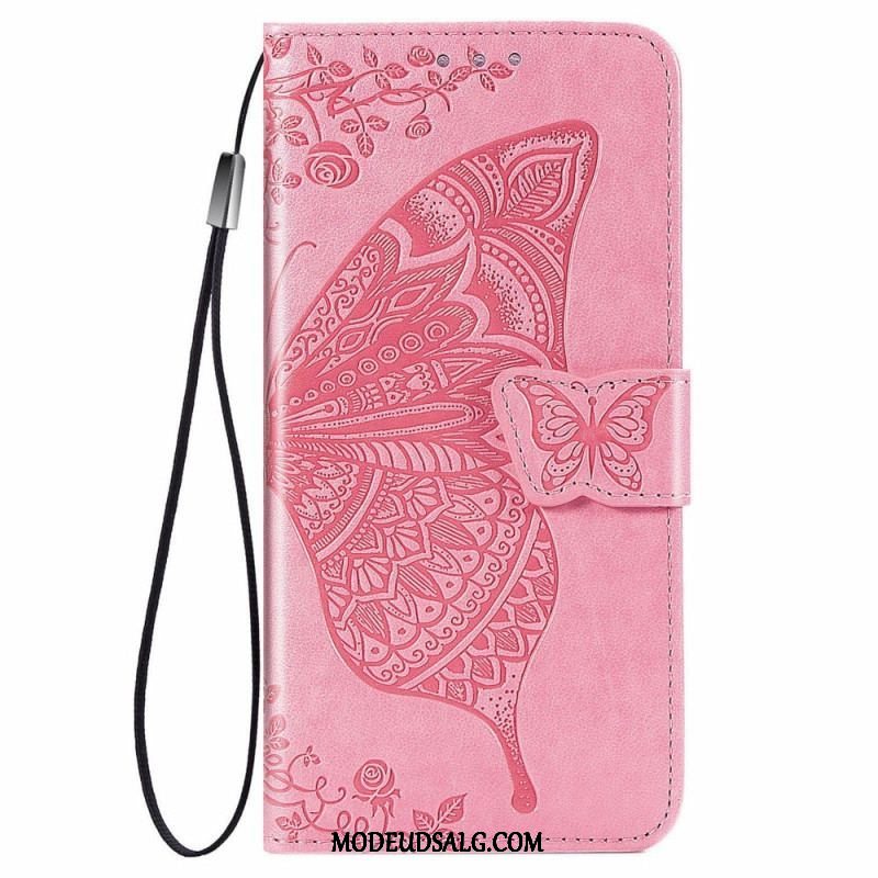 Flip Cover Xiaomi Redmi Note 11 / 11S Halv Sommerfugl