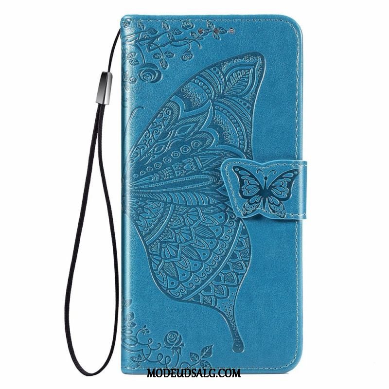 Flip Cover Xiaomi Redmi Note 11 / 11S Halv Sommerfugl