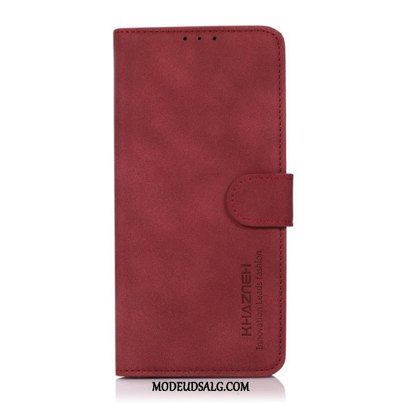 Flip Cover Xiaomi Redmi Note 11 / 11S Khazneh Fashion Læder Effekt