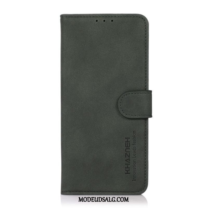 Flip Cover Xiaomi Redmi Note 11 / 11S Khazneh Fashion Læder Effekt