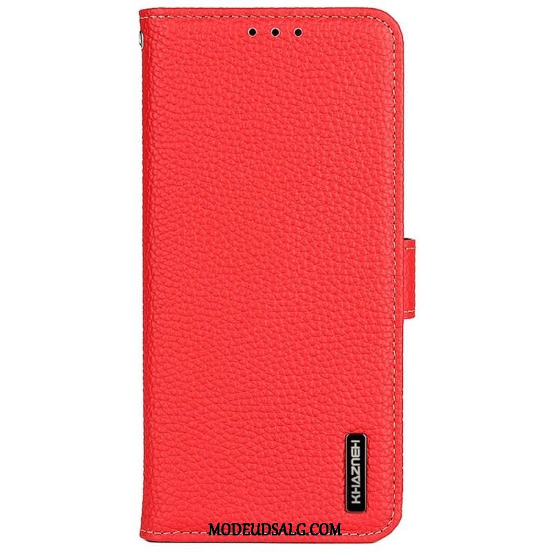 Flip Cover Xiaomi Redmi Note 11 / 11S Khazneh Litchi Læder