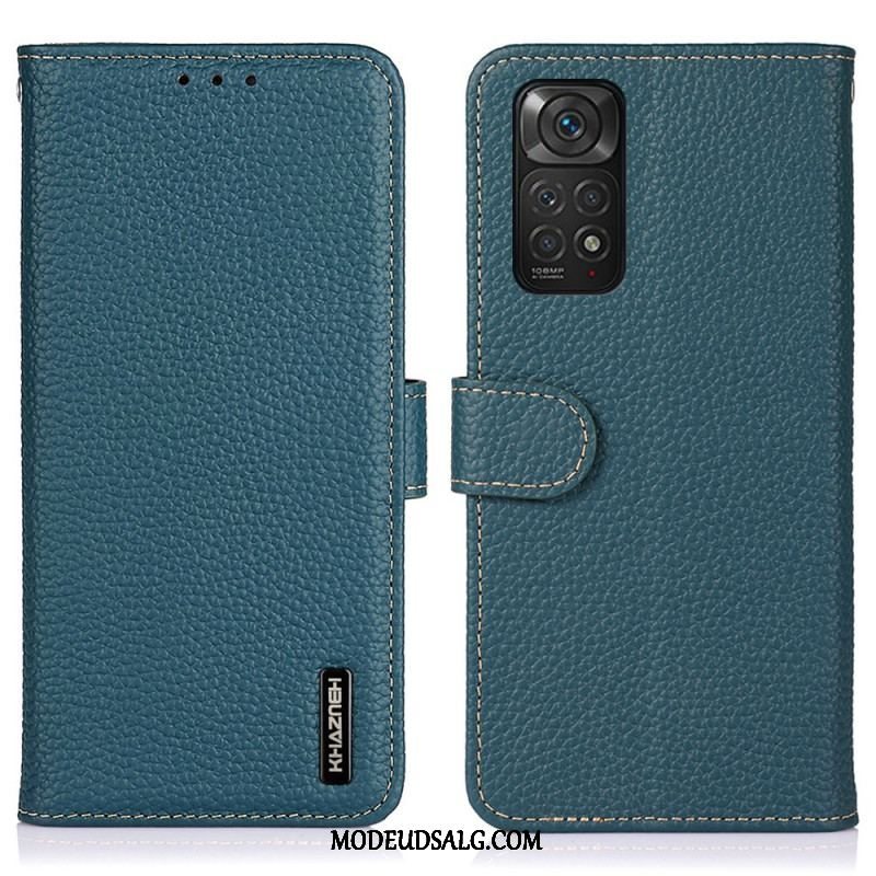 Flip Cover Xiaomi Redmi Note 11 / 11S Khazneh Litchi Læder