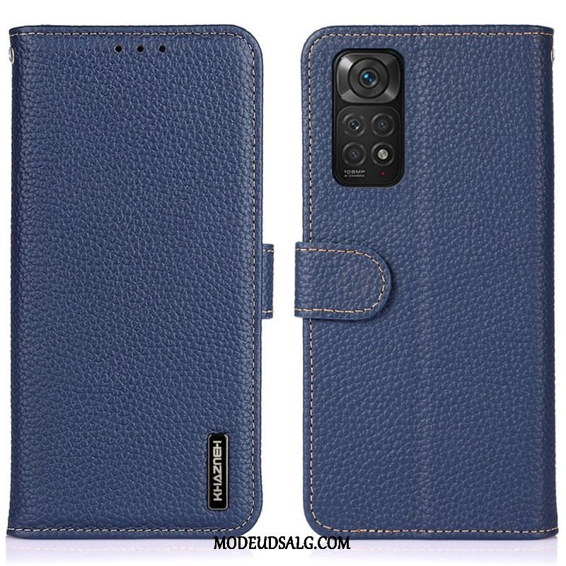 Flip Cover Xiaomi Redmi Note 11 / 11S Khazneh Litchi Læder