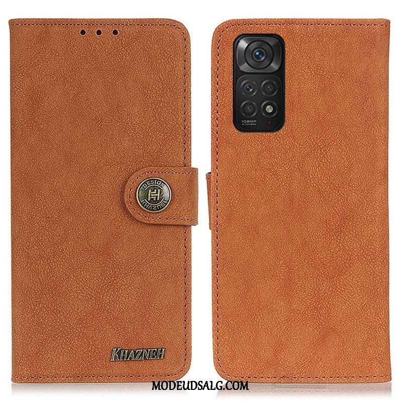 Flip Cover Xiaomi Redmi Note 11 / 11S Khazneh Retro Split Læder