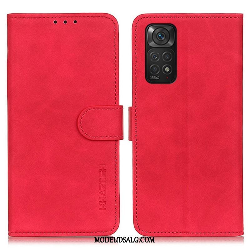 Flip Cover Xiaomi Redmi Note 11 / 11S Khazneh Vintage Lædereffekt