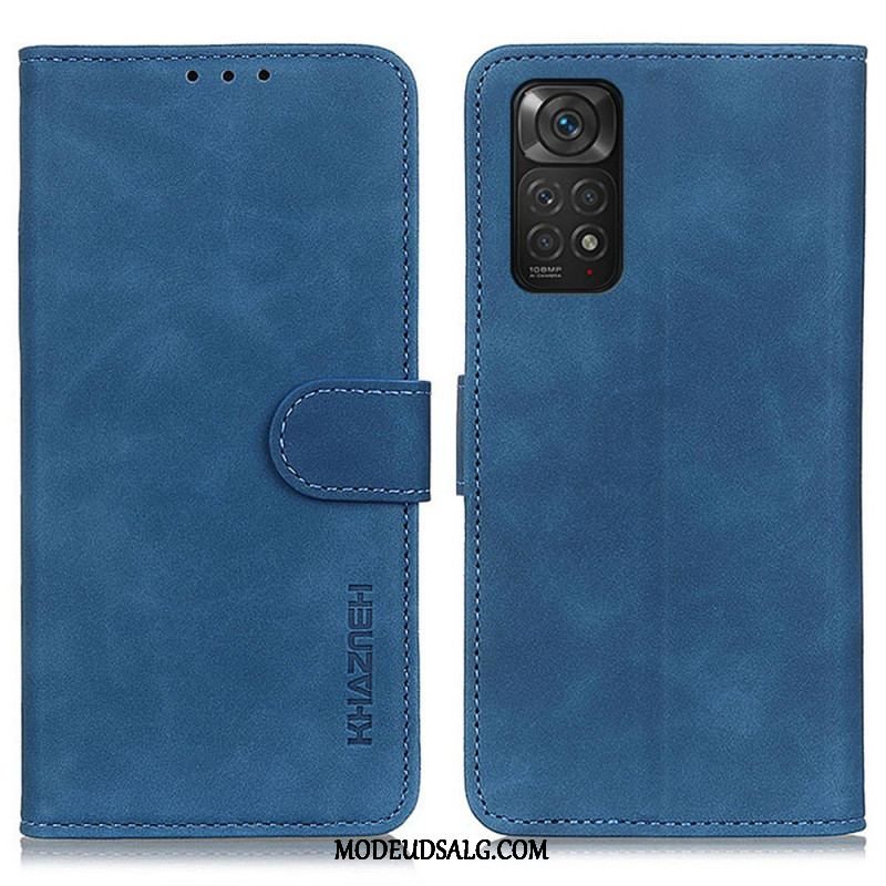 Flip Cover Xiaomi Redmi Note 11 / 11S Khazneh Vintage Lædereffekt