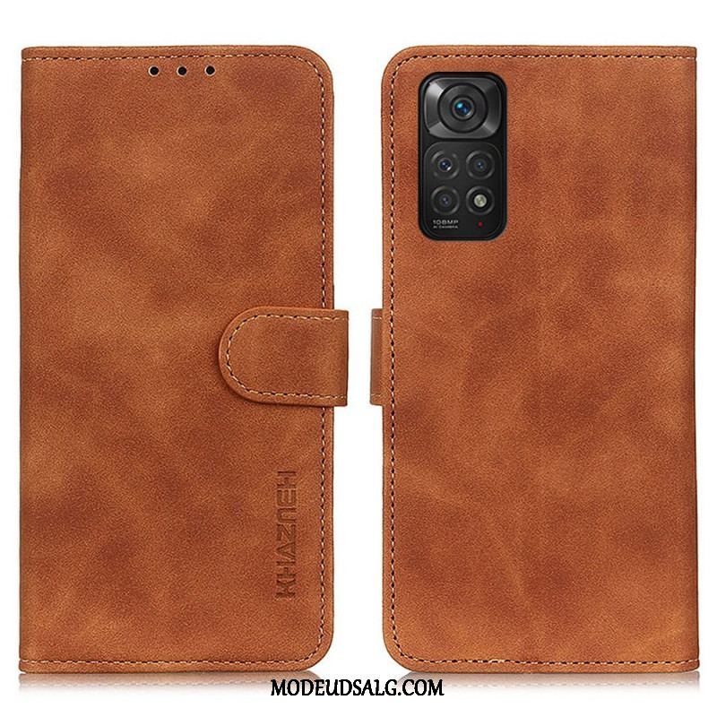 Flip Cover Xiaomi Redmi Note 11 / 11S Khazneh Vintage Lædereffekt