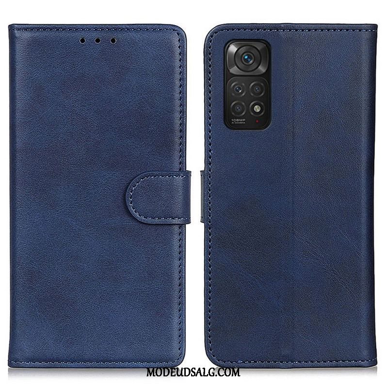 Flip Cover Xiaomi Redmi Note 11 / 11S Retro Mat Lædereffekt