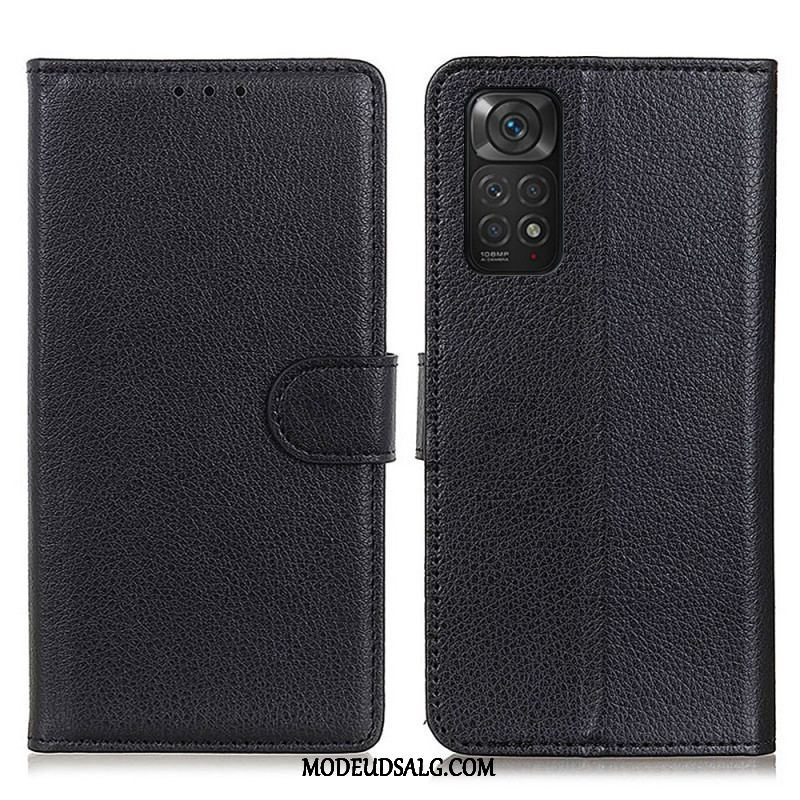 Flip Cover Xiaomi Redmi Note 11 / 11S Traditionelt Litchi