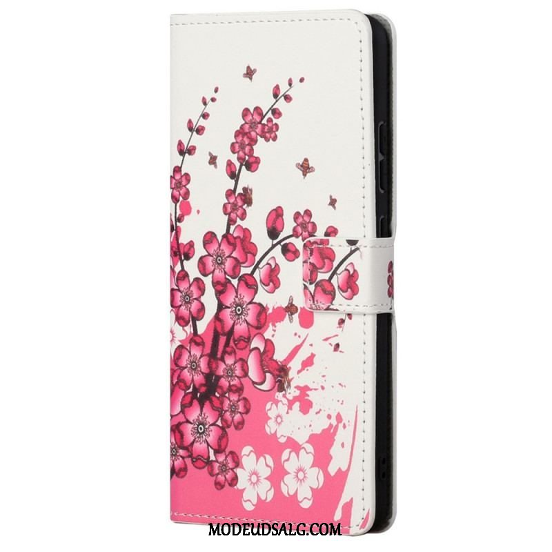 Flip Cover Xiaomi Redmi Note 11 / 11S Tropiske Blomster